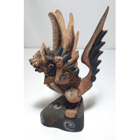 Houten beeldje Garuda